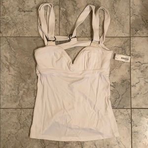 Versace open back tank